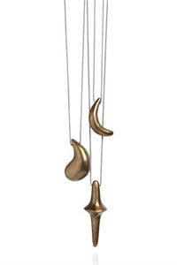 Totem Pendents - Set of 3 - Ottone